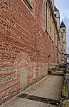 Roman brickwork at the north façade