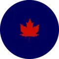 Type 1 Roundel used on non-camouflaged aircraft 1946–1948