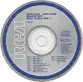 Standard "Blue Ring" RCA Victor label used on early US CDs from 1983 through 1987. Some reissues on this label change the ring and print color from blue to black