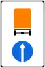 Proceed straight for vehicles carrying dangerous goods