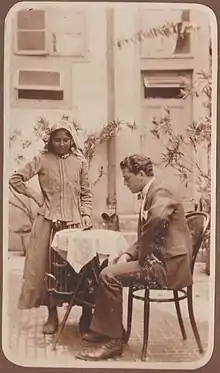 Rabbi Salomon Halevi (last Rabbi of Madras Synagogue) and his wife Rebecca Cohen, Paradesi Jews of Madras