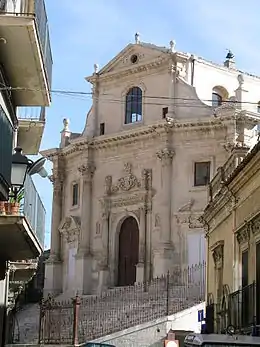 The Church of the Souls of Purgatory, one of the Baroque edifices built after the 1693 earthquake.