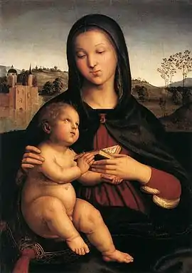 Raphael - Madonna and Child, c.1503. Norton Simon Museum.