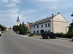 Main street in Rataje