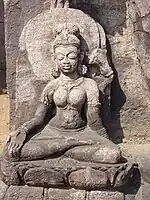 Seated Tara, minor figure from next photo (bottom left)