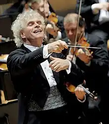 Sir Simon Rattle, principal conductor of the Berlin Philharmonic