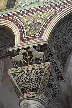 Capital in the mid-6th century Basilica of San Vitale (Ravenna, Italy)