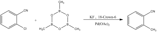 Reaction of boroxine