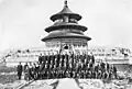 The original Constitutional Drafting Committee of the newly founded Republic of China, photographed on the steps of the Temple of Heaven in Beijing, where the draft was completed in 1913.