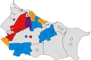 2019 results map