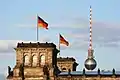 Reichstag roof and Fernsehturm