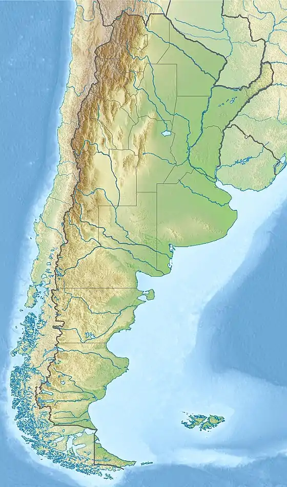 Risco Plateado is located in Argentina