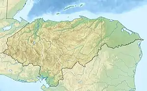 Map showing the location of La Muralla National Park