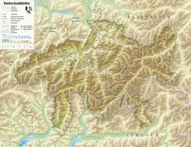 Lago di Poschiavo is located in Canton of Graubünden