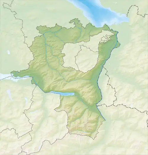 Stausee Mapragg is located in Canton of St. Gallen