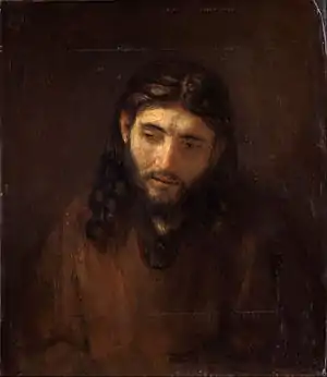 Head of Christ (c. 1648-56), Rembrandt van Rijn.