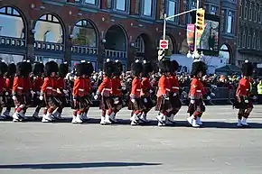 The regiment during a Remembrance Day parade in Ottawa.