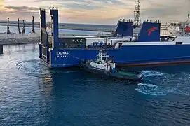 Tugboat VB Malabata in Tangier Arbor on 30 october 2023