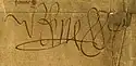 René I's signature