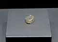 Gold spiral ring