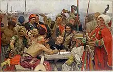 Ilya Repin, Reply of the Zaporozhian Cossacks, 1893. The second version of the painting