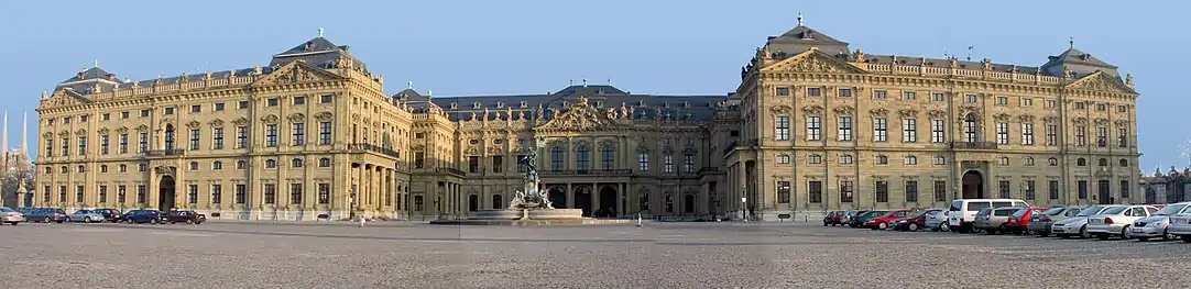 Würzburg Residence, built 1719-1744 for Johann Philipp Franz von Schönborn and Friedrich Karl von Schönborn