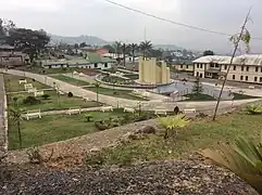 Reunification monument in Buea, Back