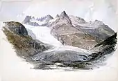 Rhône Glacier, July 15, 1870