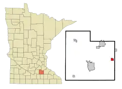 Location of Nerstrand, Minnesota