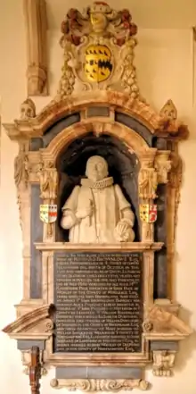 Monument to Richard Brownlow (1553–1638), Belton Church, in Lincolnshire