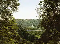 View of Sigulda Castle over the Gauja river