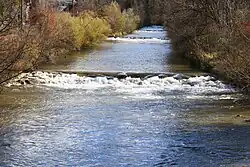 The river Töss in Rikon im Tösstal