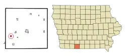 Location of Maloy, Iowa