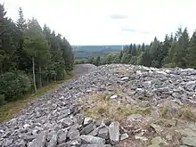 Otzenhausen hillfort wall remains, Germany