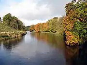 River Wharfe Upstream of Hebden suspension bridge