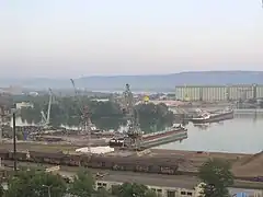 River port on the Volga