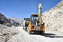 Road construction near Zanskar Sumdo, Oct '20