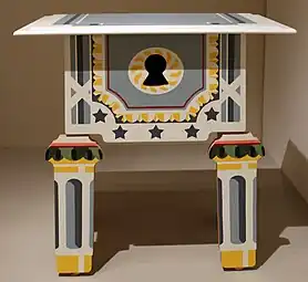 Postmodern Louis XVI lowboy by Robert Venturi for Arc International (c.1985), Indianapolis Museum of Art, Indianapolis, USA