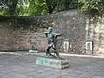 Nottingham Castle Outer Bailey Wall and Towers