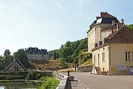 The town hall and chateau in Rochefort-sur-Brévon