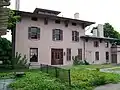 The Brewster–Burke House, back view (facing the Jonathan Child House)