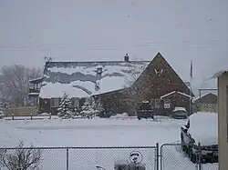 Snow covered Rock Creek Store & Bed and Breakfast in Mountain Home, December 2010