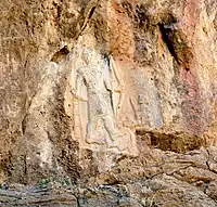 Rock-relief of "Tar...dunni" at Darband-i Belula, Horen Shekhan, Sulaymaniyah, Iraq