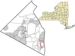 Location in Rockland County and the state of New York.