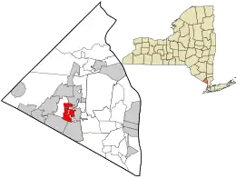 Location in Rockland County and the state of New York