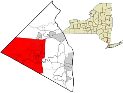 Location in Rockland County and the state of New York.