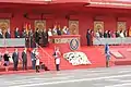 Stand of dignitaries in the military parade, 2008.