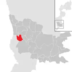 Location within Güssing district