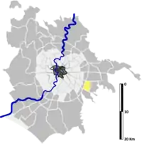 Position of the zona within the city