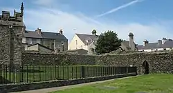 Caer Gybi Roman Wall with St Cybi's Church